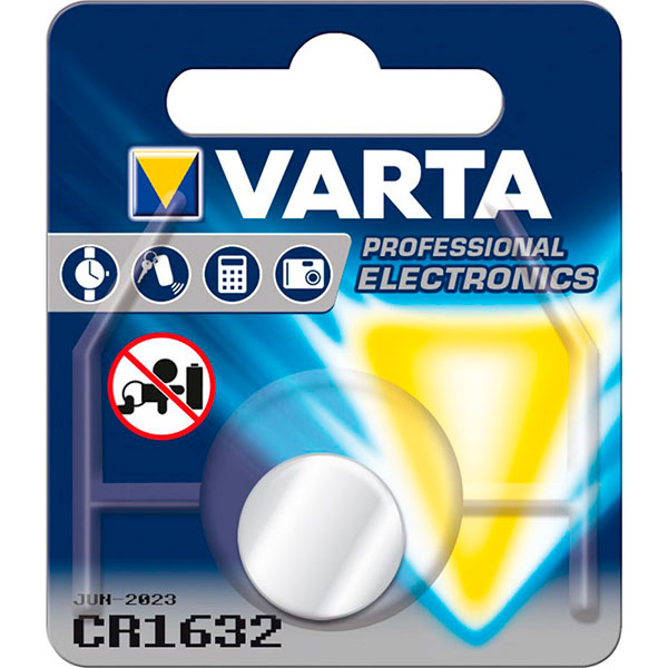 VARTA Lithium 3V CR1632 1-Pakning