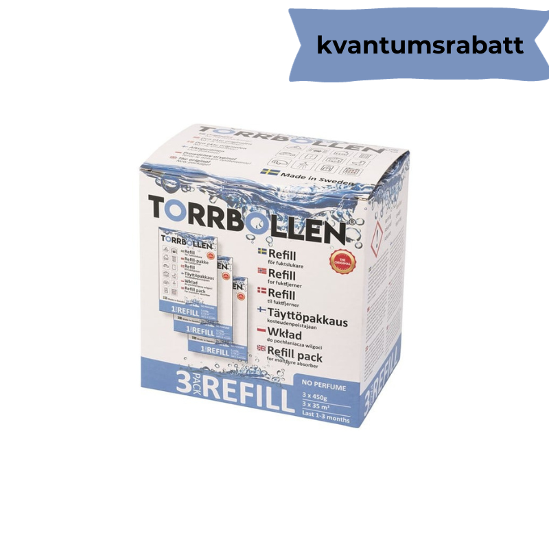 Torrbollen refill - 3 pk