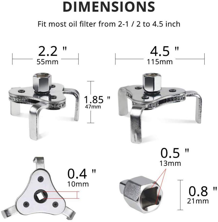 Universalt oljefilter vektøy - Garasjekos.no